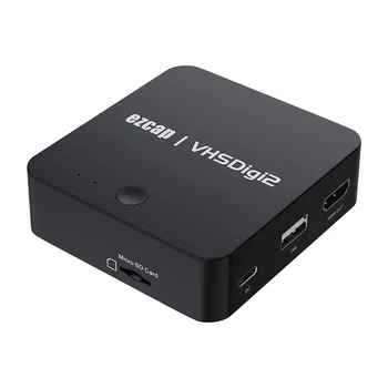 EzCAP181 AV Convertidor, Grabar y Digitalizar Vídeo De VHS, VCR,Reproductor de DVD Digital en Formato MP4, Tarjeta SD/USB Controlador de Salida HDMI