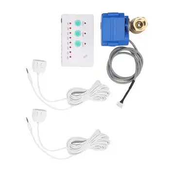 Fuga de agua el Sensor 1 de la Válvula de 2 vías Alarma Audible Casa de Desbordamiento del Sistema de Detección de AC100‑240V de Gases de herramientas de análisis