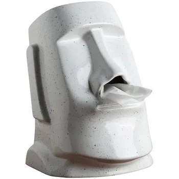 INS Personalidad Creativa Estatua de la Fosa nasal con una Caja de pañuelos Mesa de la Sala de la Mesa de Café en Casa con el Sorteo de la Caja de Papel de Decoración