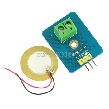 KIT de BRICOLAJE 3.3 V/5V de Cerámica Piezoeléctrico Sensor de Vibración Módulo Controlador Analógico Componentes Electrónicos, Suministros de Sensores para Arduino UNO R3
