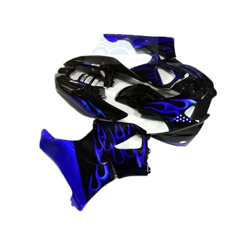 Llamas azules de Plástico Negro Motocicleta de Calle Carenado kits para Honda CBR900RR CBR919RR 1998 1999 carenado conjunto de CBR 919 RR 98 99 TC63