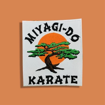 Miyagi-Do Karate Bordado Personalizado de Hierro o De Coser Parches para la Ropa de Edición Limitada Retro Parches Vintage Fresco Insignias de BRICOLAJE
