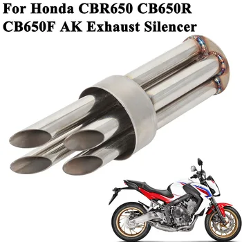 Para Honda CBR650 CB650R CB650F Tubo de Escape de Motocicletas de Escape de Cuatro Agujero Silenciador de Eliminar el Ruido del Silenciador DB Killer 4 Agujeros