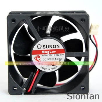 Para SUNON construir MB60252V1-000C-A99 6025 6CM 24V inversor magnético ventilador de rodamiento de Prueba de Trabajo