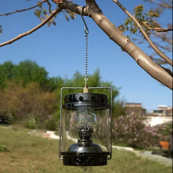 Portátil de Queroseno de Emergencia Aceite de la Lámpara de la Linterna para Acampar Vintage