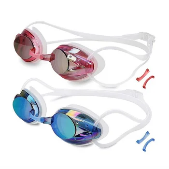 Profesional de Gafas de Natación Anti-niebla UV de Protección de la Lente Impermeable de Silicona Ajustable Gafas de Natación para Adultos Hombres Mujeres