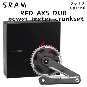 sram quarq rojo 1x12speed axs medidor de potencia de carbono bielas 40t/44t/46t kit de Carretera, Ciclocross, Grava y bielas