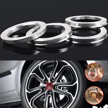 TEEZE de 4 piezas de Aleación de Aluminio de la rueda en el Coche el Centro de los Anillos de 73.1 57.1 mm, 73.1-56.1 mm, 73.1 a 64.1 hub centrado en anillos,accesorios para el coche