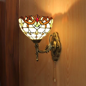 TEMAR Moderno Tiffany Lámpara de Pared del LED en el Interior Creativo de Cristal Lámpara de Luz para el Hogar Sala de estar Dormitorio Corredor