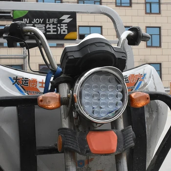 Triciclo eléctrico Faros 12V-80V 6500 - 7000K de la Aleación de Aluminio de Ensamblaje de la Viga de Motos de luz Antiniebla LED Spotlight