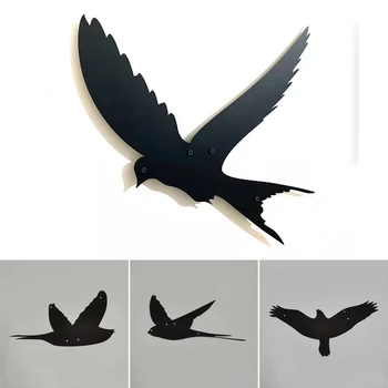 Venta caliente de Hierro Forjado de Aves de Ornamento Creativo de Pájaros Negros Silueta de Arte de la Pared de la Decoración para el Hogar Sala de estar Dormitorio Adornos