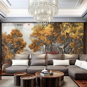 wellyu papel tapiz para paredes 3 d salón sala de reuniones vestíbulo grande de la pared de fondo de la pintura China carta da parati