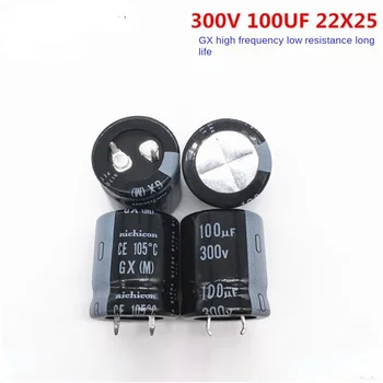 （1PCS）300V100UF 22X25 Nikon condensador electrolítico de 100UF 300V 22 * 25 en lugar de 400V